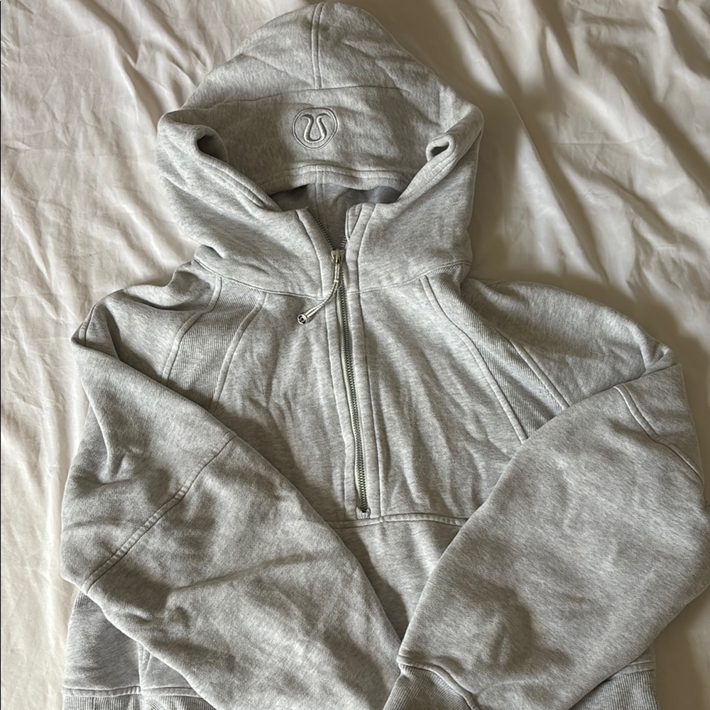 Lululemon Athletica Gray Zip Up Sweater